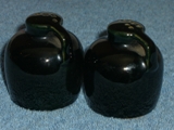 Jug shakers glazed onyx black